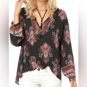 NWT O’Neill Tawny Printed Blouse